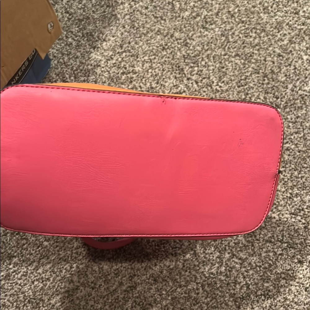 Stylish Pink and Orange Women's Handbag- like new - Picture 3 of 5
